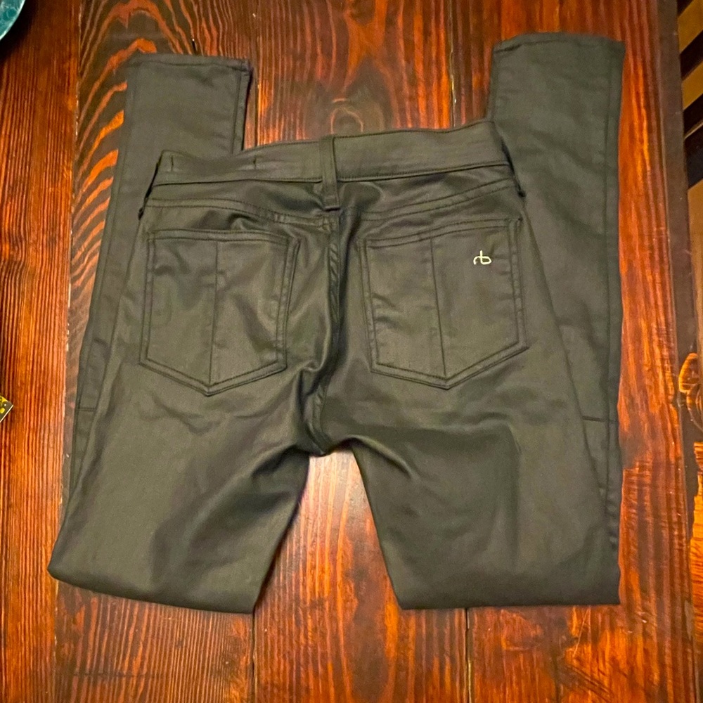 Rag and Bone charcoal size 25 pants lace up back new without tags super skinny